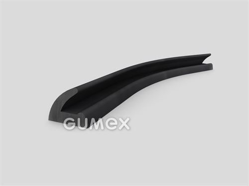 "L" Gummiprofil, 13x16/5mm, 60°ShA, EPDM, -40°C/+100°C, schwarz, 